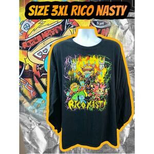 Vintage Rico Nasty American Rapper T‑Shirt – Rare – Size 3XL